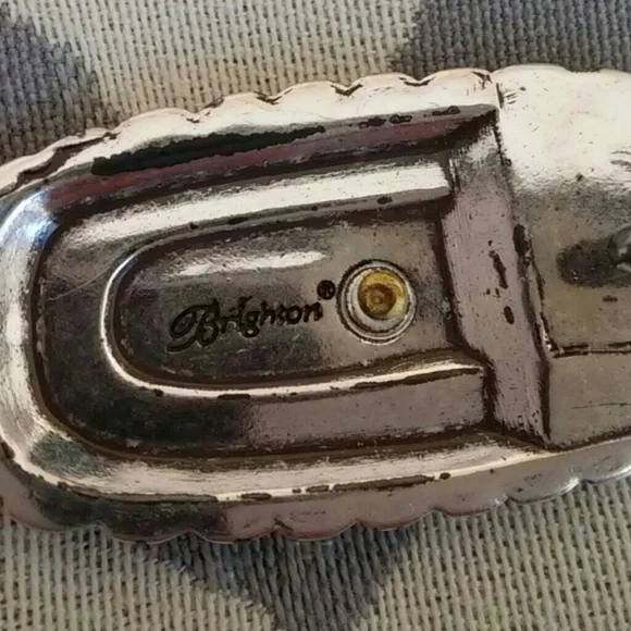 Brighton Silver & Gold Metal Belt - Picture 6 of 8